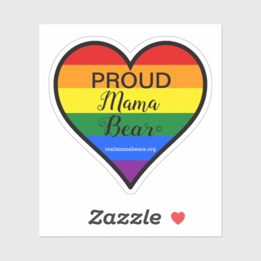 Trotse Moeder Hart Vorm Vinyl Sticker (Vel)