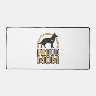 Trotse Moeder Hond Silhouet Vintage Vector Design_ Bureaumat