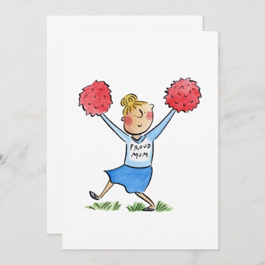 Trotse moeder kaart (Voorkant / Achterkant)