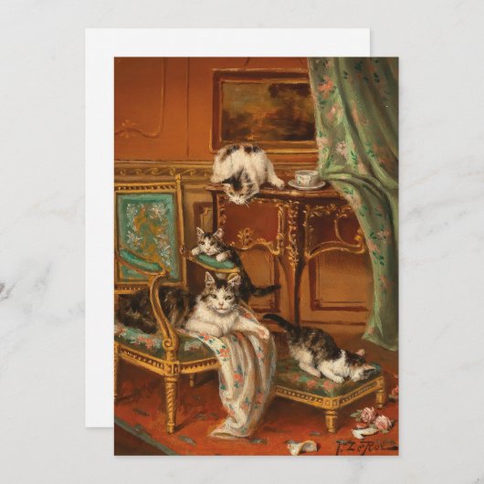 Trotse moeder kat | Jules Le Roy (Voorkant / Achterkant)