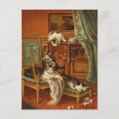 Trotse moeder kat | Jules Le Roy Briefkaart (Voorkant)