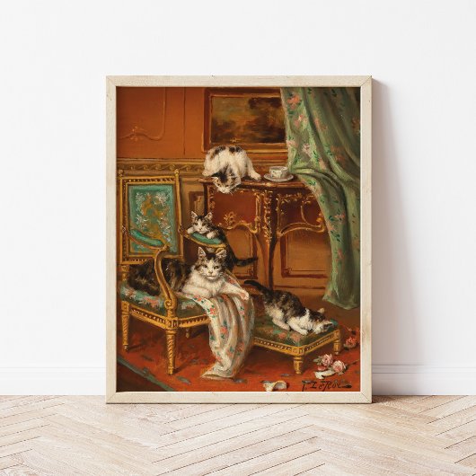 Trotse moeder kat | Jules Le Roy Poster