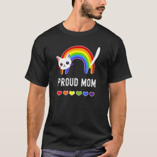 Trotse Moeder Lgbtq Lgbt Gay Pride Bondgenoot Kat  T-shirt