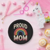 Trotse moeder Rainbow LGBTQ Gay Pride Ally Papieren Bordje (Feest)