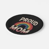 Trotse moeder Rainbow LGBTQ Gay Pride Ally Papieren Bordje (Gekanteld)
