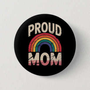 Trotse Moeder Regenboog LGBTQ Gay Pride-bondgenoot Ronde Button 5,7 Cm