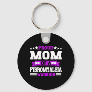 Trotse moeder strijder van een fibromyalgie bewust sleutelhanger