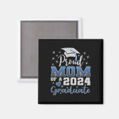 Trotse Moeder van 2024 Afstuderen Geweldige Famili Magneet (Voorkant / Achterkant)