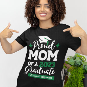 Trotse Moeder van 2024 afstuderen zwart groen pet  T-shirt