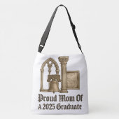 Trotse moeder van 2025 Afstudeerder Classic Euro G Crossbody Tas (Achterkant)