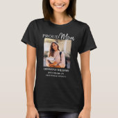 Trotse moeder van 2025 Afstuderen gepersonaliseerd T-shirt (Voorkant)