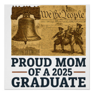 Trotse moeder van 2025 Geschiedenis Afstudeerder G Perfect Poster
