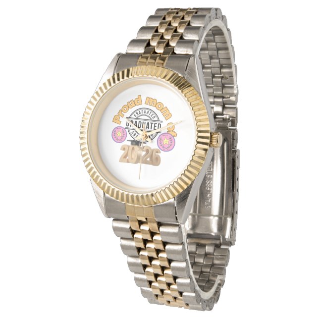 Trotse moeder van afgestudeerde 2026 – Afstudeerfe Horloge (Gekanteld)
