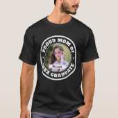 Trotse moeder van afgestudeerde aangepaste foto af t-shirt (Voorkant)