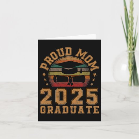 Trotse moeder van afgestudeerde in 2025 Moeder sen Kaart (Voorkant)