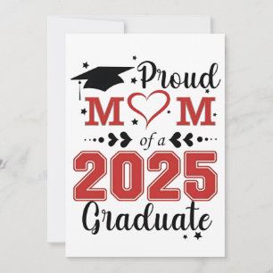Trotse moeder van afgestudeerde in 2025 Moederdag Feestdagenkaart