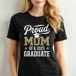 Trotse moeder van Afstuderen klas van 2025 senior T-shirt