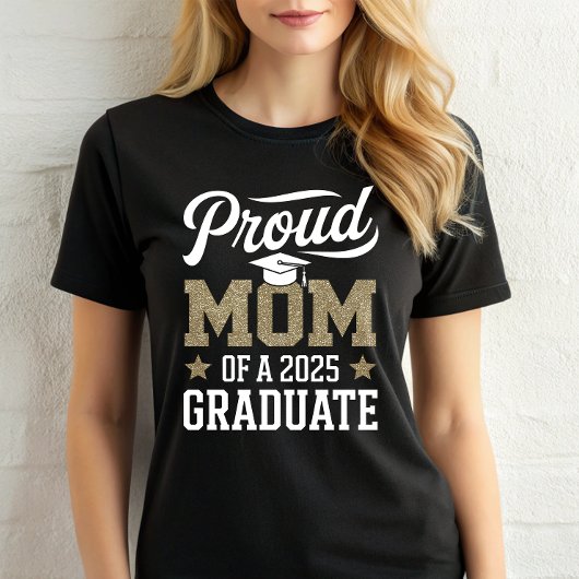 Trotse moeder van Afstuderen klas van 2025 senior T-shirt