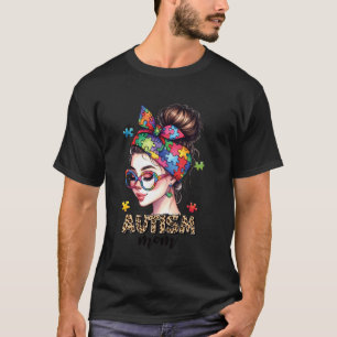 Trotse Moeder Van Autistische Zoon Dochter Autisme T-shirt