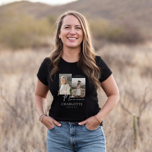 Trotse moeder van de Afstuderen Script Photo Keeps Tri-Blend Shirt