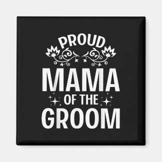 Trotse moeder van de bruidegom bruid echtgenote vr magneet