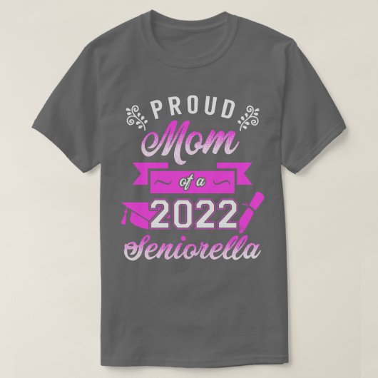 Trotse moeder van een 2022 Seniorella T-shirt (Design voorkant)
