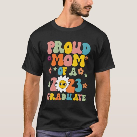 Trotse moeder van een 2023 Afstuderen senior mom k T-shirt (Voorkant)