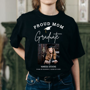 Trotse Moeder van een 2024 Afstuderen Custom Foto T-shirt