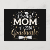 Trotse moeder van een 2024 Afstuderen klasse senio Briefkaart (Voorkant)