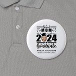 Trotse moeder van een 2024 Afstuderen Ronde Button 5,7 Cm<br><div class="desc">Vier de opmerkelijke prestatie van uw kind met onze "Trotse Moeder van een 2024 Afstuderen" Button. Gemaakt met duurzame materialen en een levendig design, toont deze knop trots je rol als een trotse moeder van een 2024 afstuderen. Of u nu afstuderen ceremonies bijwoont, familievergaderingen of gewoon boodschappen doet in de...</div>