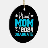 Trotse moeder van een 2024 Afstuderen School Afstu Keramisch Ornament (Rechts)