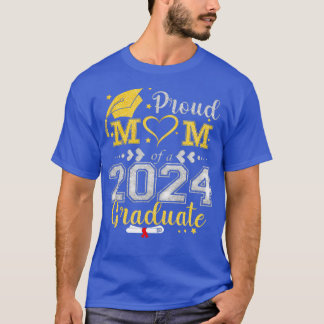 Trotse moeder van een 2024 Afstuderen senior Afstu T-shirt