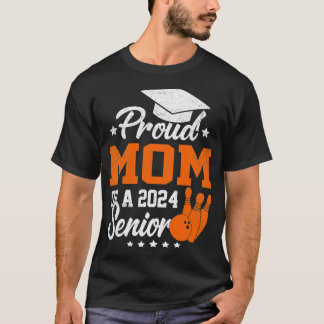 Trotse moeder van een 2024 bowling senior Afstuder T-shirt