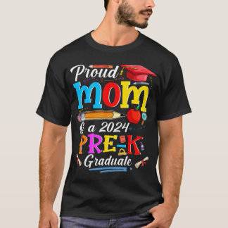 Trotse moeder van een 2024 pre-k Afstuderen grappi T-shirt