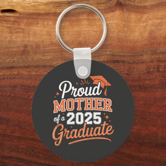 Trotse moeder van een 2025 Afstuderen - Afstuderen Sleutelhanger (Voorkant)