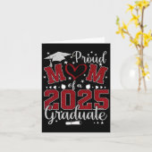 Trotse moeder van een 2025 Afstuderen CL senior Af Kaart (Gele Bloem)