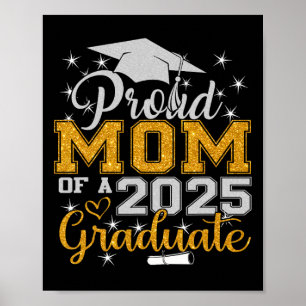 Trotse moeder van een 2025 Afstuderen CL senior Af Poster