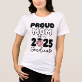 Trotse moeder van een 2025 afstuderen donut afstud Tri-Blend shirt (Voorkant)