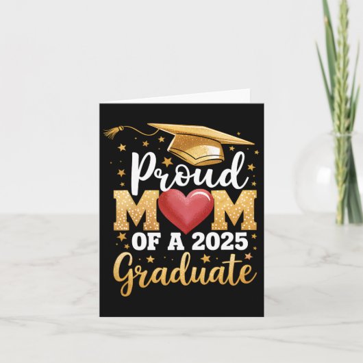 Trotse moeder van een 2025 Afstuderen moeder Afstu Kaart (Voorkant)