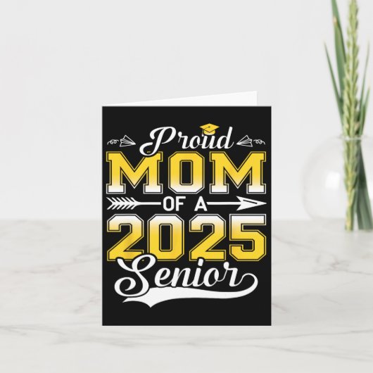 Trotse moeder van een 2025 senior Afstuderen3 Kaart (Voorkant)
