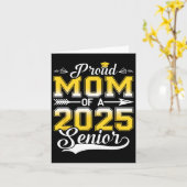 Trotse moeder van een 2025 senior Afstuderen3 Kaart (Gele Bloem)