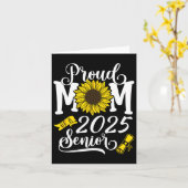 Trotse moeder van een 2025 senior kaart (Gele Bloem)