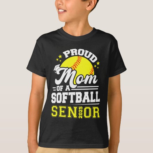 Trotse moeder van een 2025 Senior Softll Afstudere T-shirt (Voorkant)