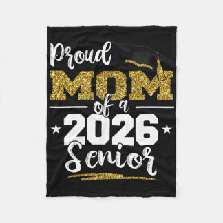Trotse moeder van een 2026 senior shirt afstuderen fleece deken