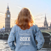 Trotse moeder van een 20XX Afstuderen Denim Jacket