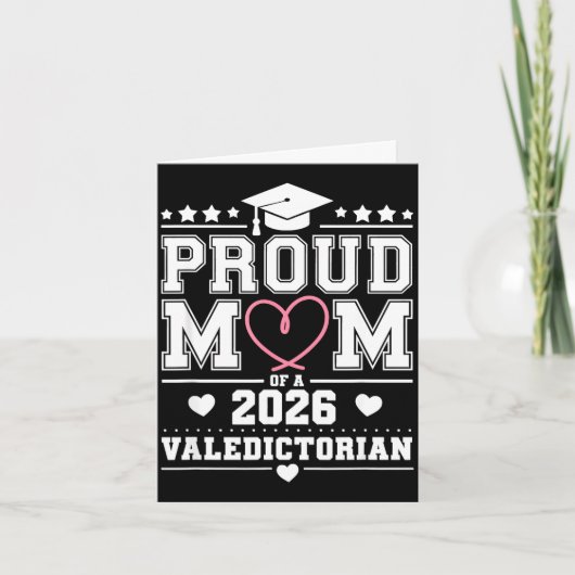 Trotse moeder van een afgestudeerde in 2026 kaart (Voorkant)