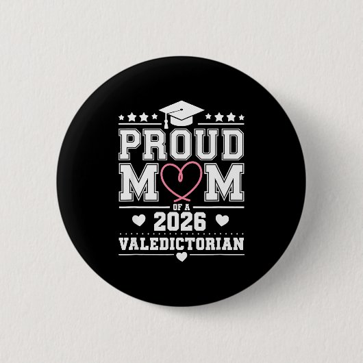 Trotse moeder van een afgestudeerde in 2026 ronde button 5,7 cm (Voorkant)