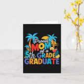 Trotse moeder van een afgestudeerde in de 5e klas  kaart (Gele Bloem)