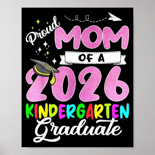 Trotse moeder van een afgestudeerde uit de moederg poster (Voorkant)