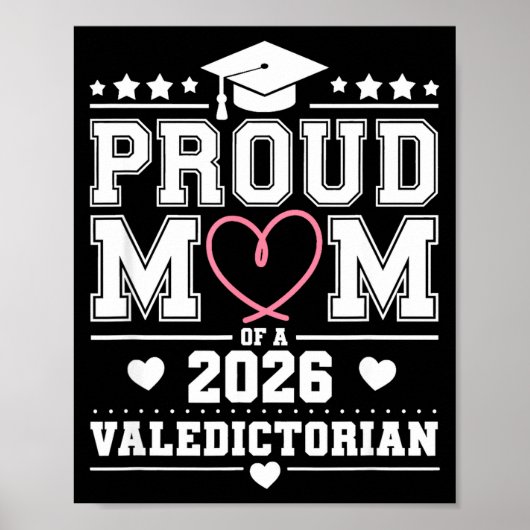 Trotse moeder van een afgestudeerde van 2026  poster (Voorkant)